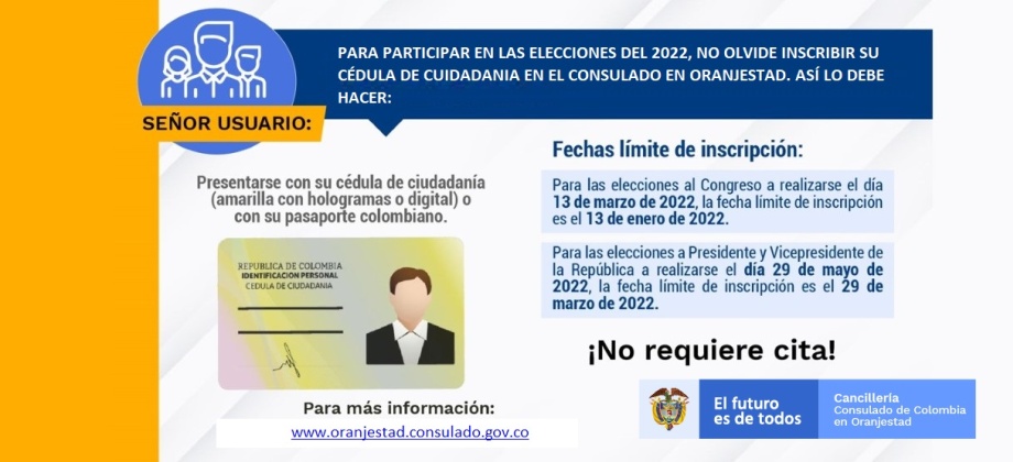Prepárese desde ya para participar en las elecciones del 2022: debe tener la cédula (amarilla con hologramas) y haberse registrado 
