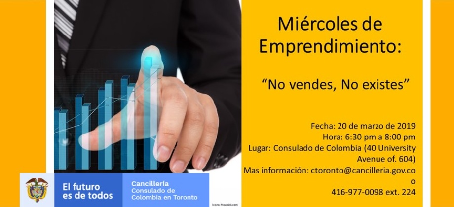 En el Consulado de Colombia en Toronto: “No vendes, no existes”
