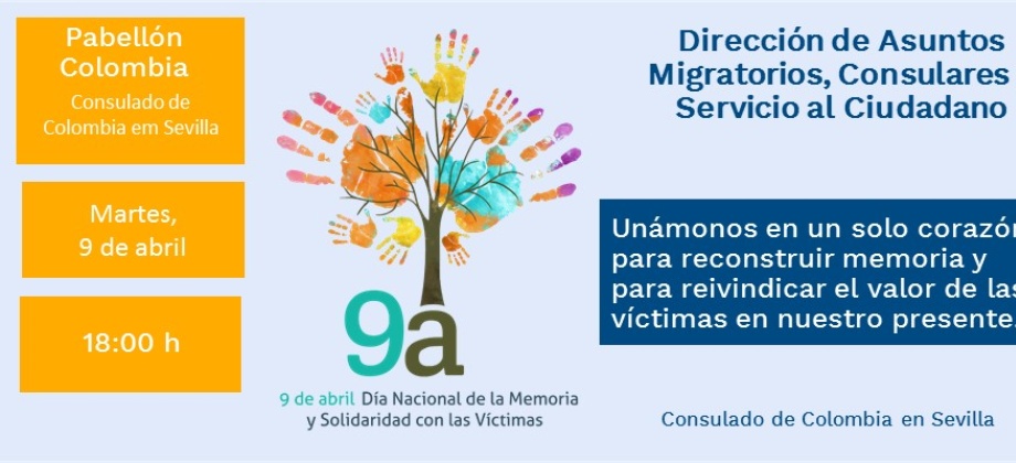 El Consulado de Colombia conmemora el Día Nacional de la Memoria y la Solidaridad con las Víctimas