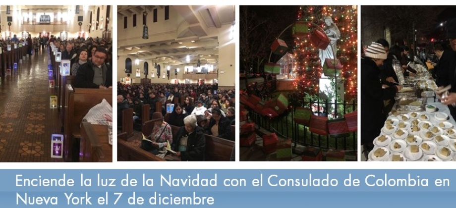 Enciende la luz de la Navidad con el Consulado de Colombia en Nueva York el 7 de diciembre de 2017