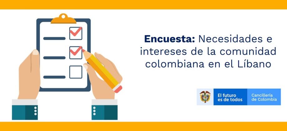 Encuesta: Necesidades e intereses de la comunidad colombiana en el Líbano