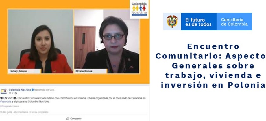 Encuentro Comunitario: Aspectos Generales sobre trabajo, vivienda e inversión 