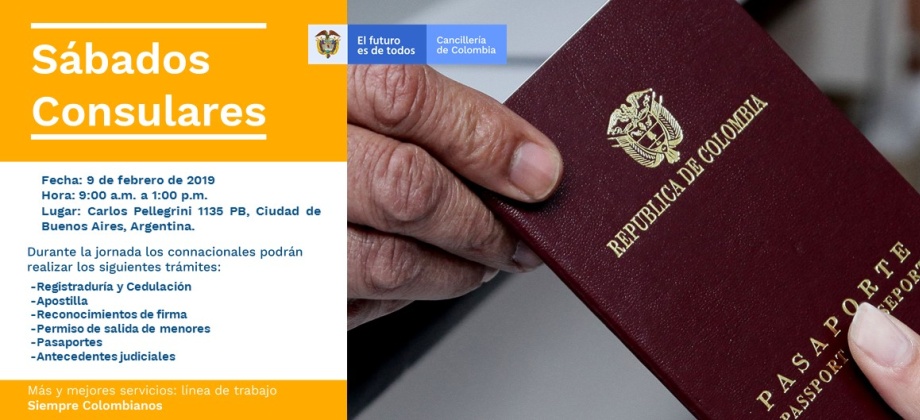 Este 9 de febrero se realizará el Sábado Consular en el Consulado de Colombia