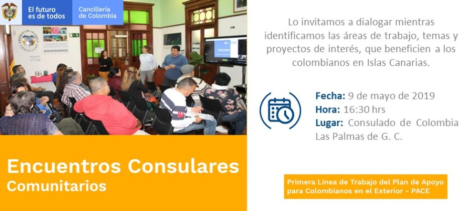 Este 9 de mayo se realizará el Encuentro Consular Comunitario en el Consulado de Colombia
