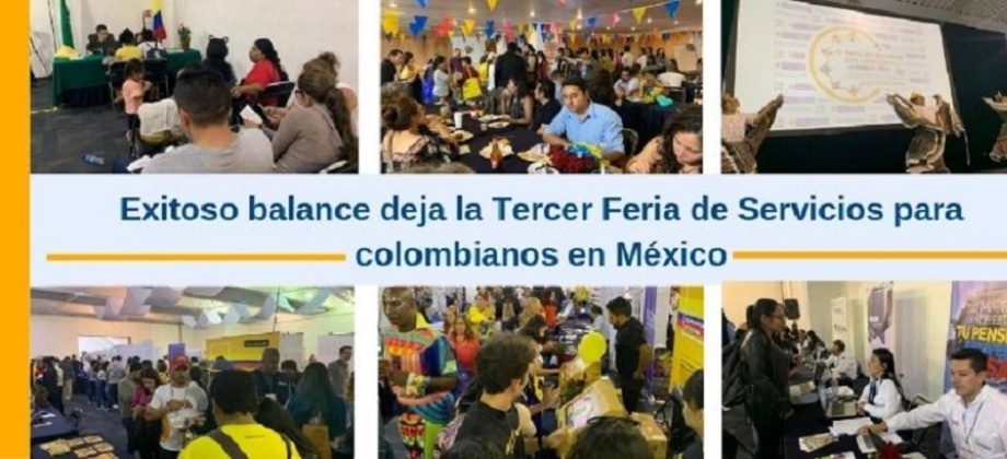 1500 personas asistieron al primer día de la III Feria de Servicios para Colombianos en México