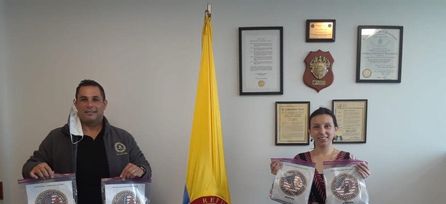 FBI Boston Citizens Academy Alumni Association contribuye a la Bioseguridad del Consulado de Colombia 