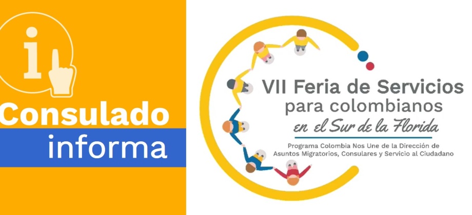 Consulado de Colombia en Miami invita a la VII Feria de Servicios para colombianos en el exterior, los días 5 y 6 de octubre de 2019