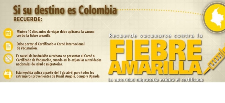 Recomendaciones sobre la vacuna de la fiebre amarilla emitidas por el Ministerio de Salud