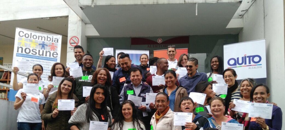Consulado General de Colombia en Quito junto con el Programa Colombia Nos Une realizaron el taller “Servicio y atención al cliente” 