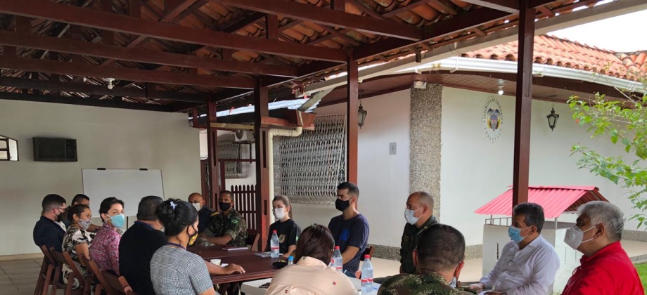 Primera reunión de coordinación de las autoridades de Tabatinga y Leticia, sobre seguridad en la frontera
