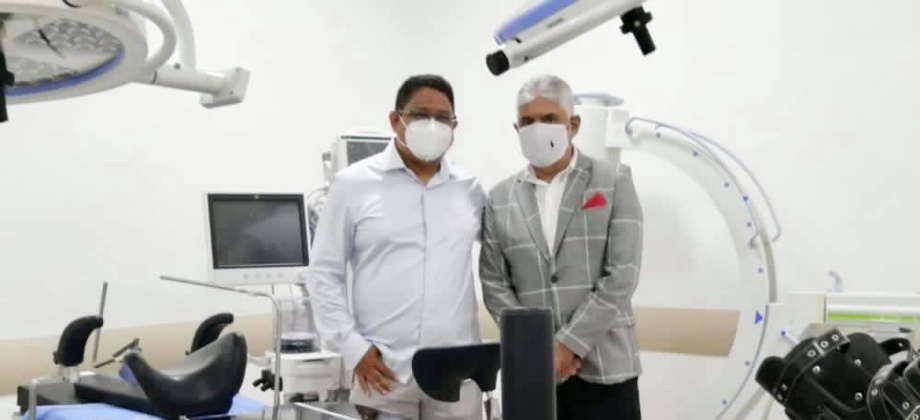 Cónsul de Colombia, Juan Carlos Carrillo Saltaren, participó en la inauguración del Pabellón de Ortopedia del Hospital de Guarnición de la ciudad de Tabatinga