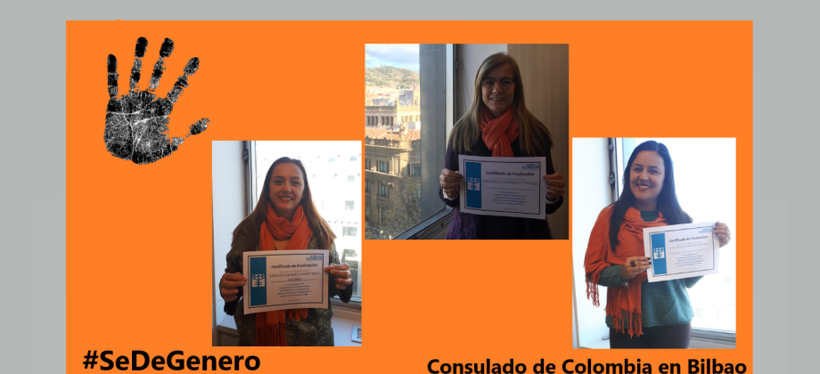 El Consulado de Colombia en Bilbao se une a la conmemoración del Día Internacional de la Eliminación de la Violencia Contra las Mujeres
