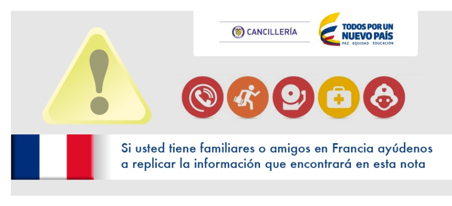 Si usted tiene familiares o amigos en Francia, ayúdenos a replicar la información que encontrará en esta nota