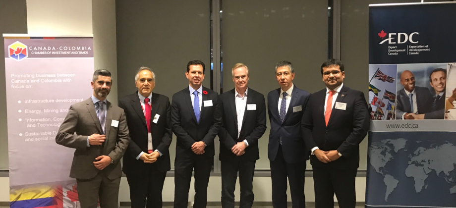 Cónsul en Toronto Christian Mauricio Rodríguez asistió a la conferencia “Oportunidades de infraestructura y asociación público-privada en Colombia, Perú y Chile”