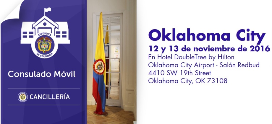 El Consulado de Colombia en Houston estará con su unidad móvil en Oklahoma City, 12 y 13 de noviembre de 2016