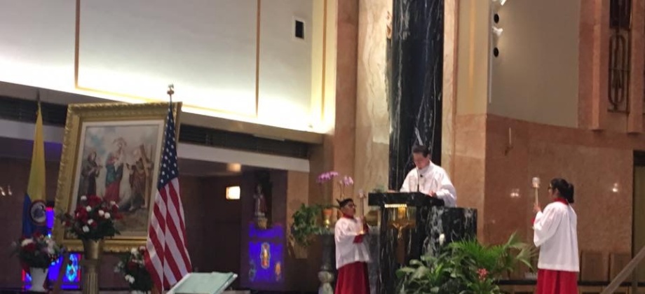 La celebración del 20 de Julio en Chicago inició con una misa en honor a la  Virgen de Chiquinquirá