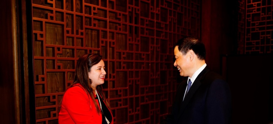 Cónsul Luz Helena Echeverry asistió al encuentro con el Alcalde de Shanghái, Ying Yong