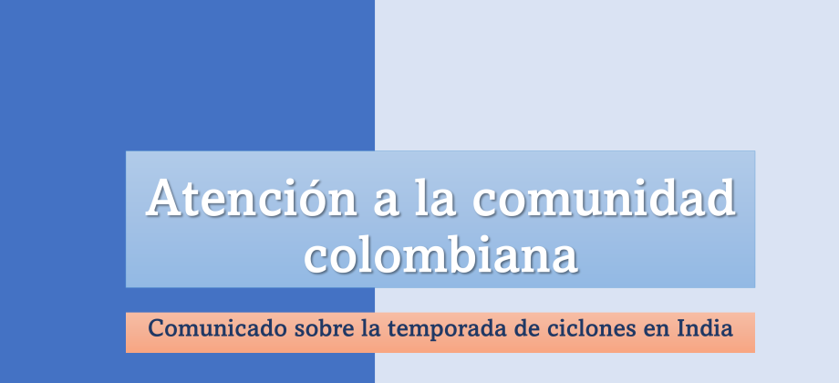 Comunicado sobre la temporada de ciclones 