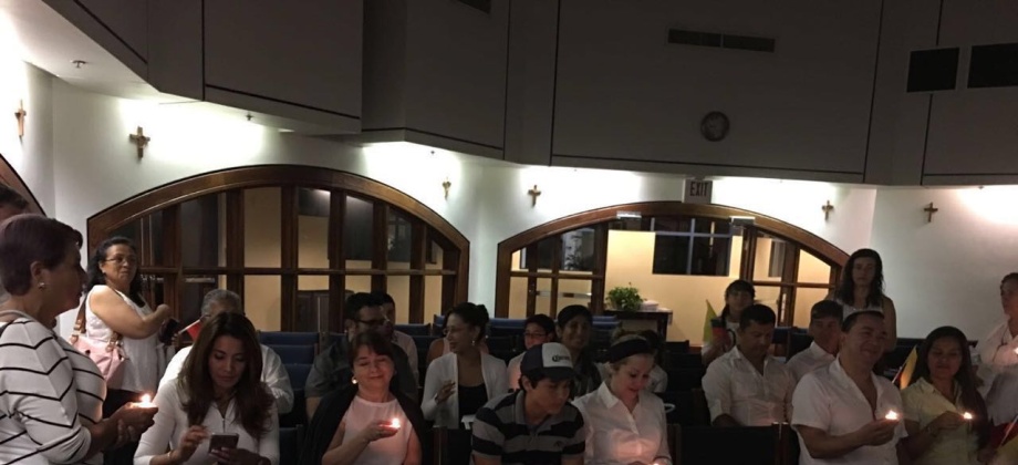  Consulado de Colombia en Orlando (Florida) se sumó a la conmemoración del Día Nacional de Memoria y Solidaridad por las Víctimas del conflicto armado con una misa en la Iglesia St Isaac Jogues Catholic Church 