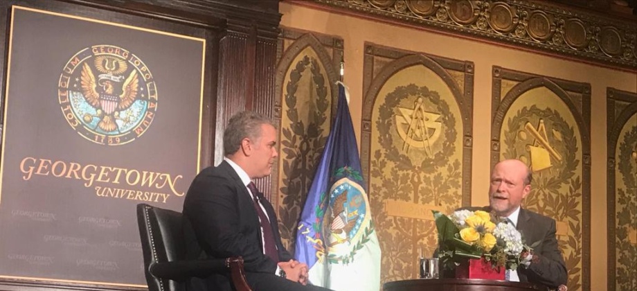 Consulado de Colombia en Washington DC organizó un evento con el Presidente Iván Duque y la Universidad de Georgetown 
