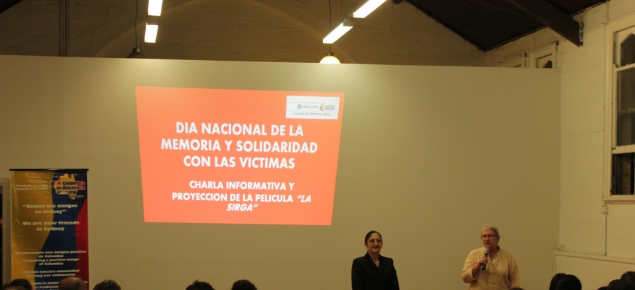 El Consulado de Colombia en Sídney conmemoró el Día de la Memoria y la Solidaridad con las víctimas del conflicto armado