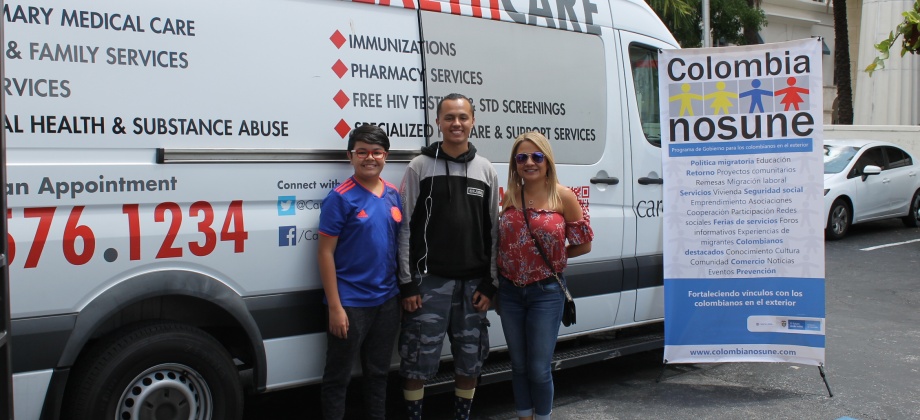 El Consulado de Colombia en Miami realizó la jornada salud a los colombianos residentes en la ciudad