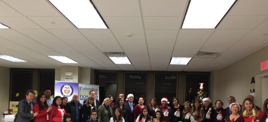 Consulado de Colombia en Newark celebró la primera novena navideña con la comunidad 