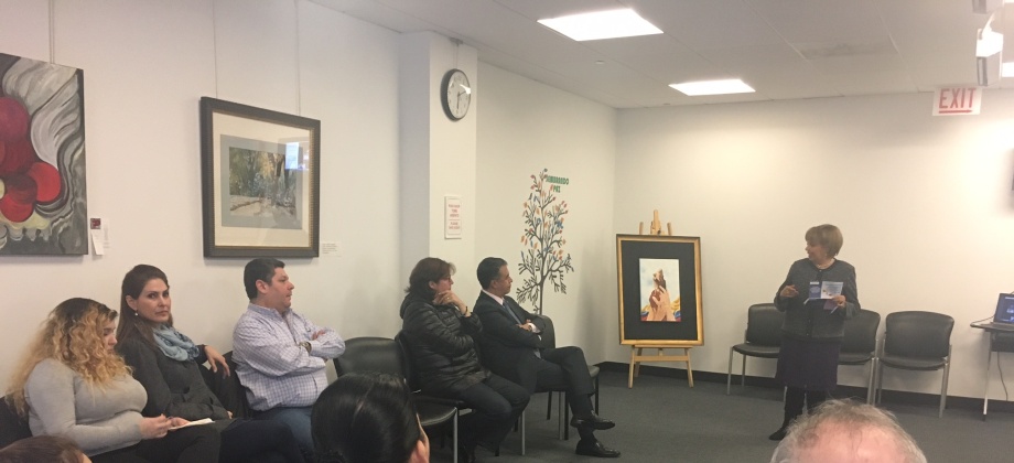 Conmemoración del día de víctimas en el Consulado de Colombia