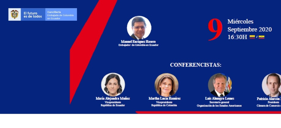 La Embajada de Colombia en Quito invita a la conferencia virtual sobre lucha contra la corrupción, el 9 de septiembre de 2020