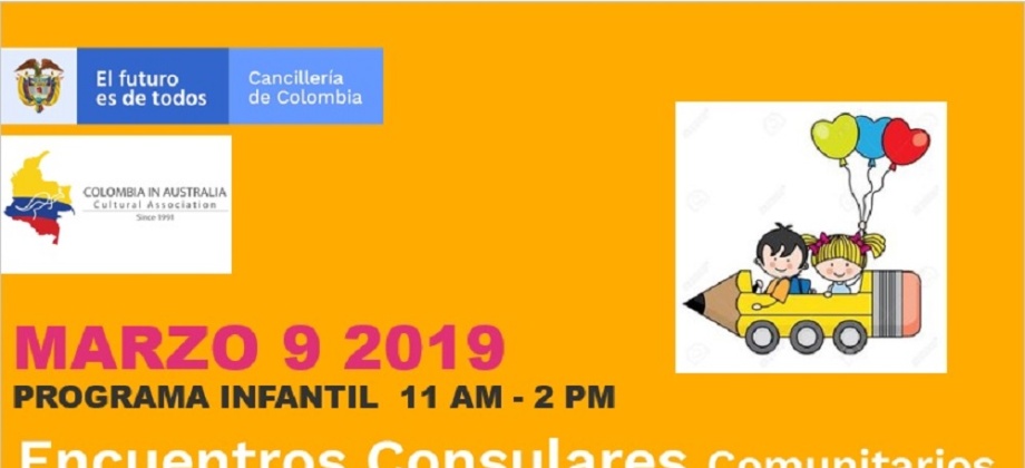 El 9 de marzo de 2019 se realizará el Encuentro Consular Comunitario en el Consulado de Colombia en Sídney