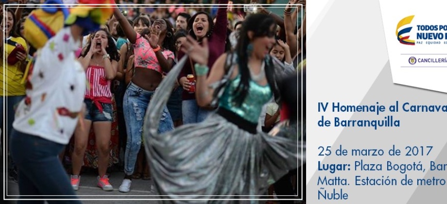 El IV Homenaje al Carnaval de Barranquilla se realizará el 25 de marzo 