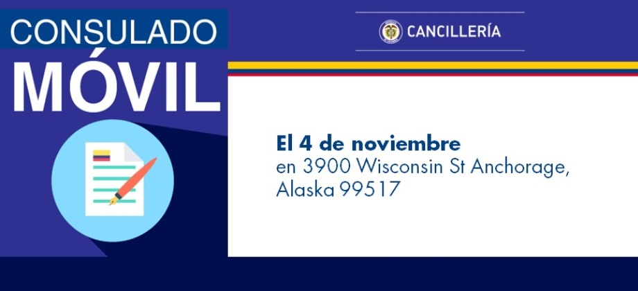 Jornada de Consulado Móvil en Anchorage, Alaska el 4 de noviembre 