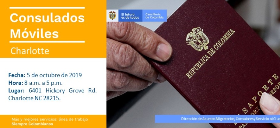 Lugar y fecha donde se realizará el Consulado Móvil del 5 de octubre