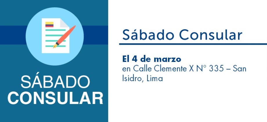 Jornada de Sábado Consular en la sede del Consulado de Colombia 