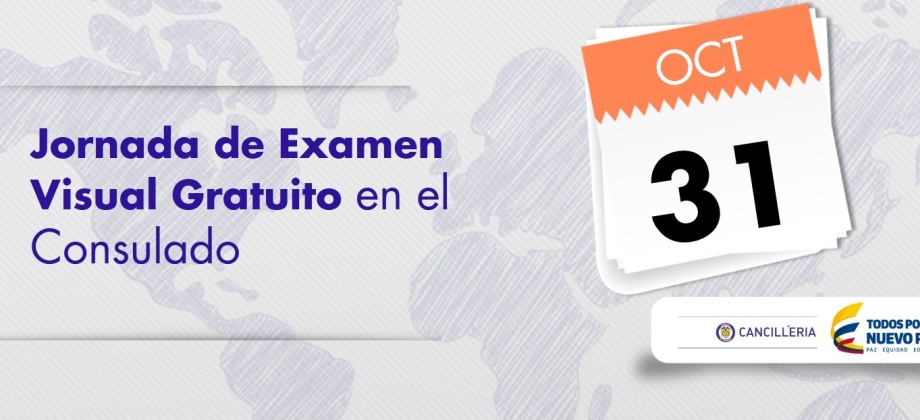 Participe de la jornada de examen visual gratuito que se realizará el 31 de octubre