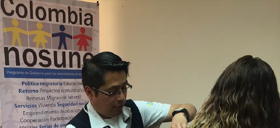 Jornada gratuita de vacunación contra influenza el 9 de febrero en la sede del Consulado de Colombia 