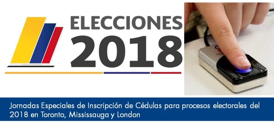 Jornadas Especiales de Inscripción de Cédulas para procesos electorales en Toronto, Mississauga y London