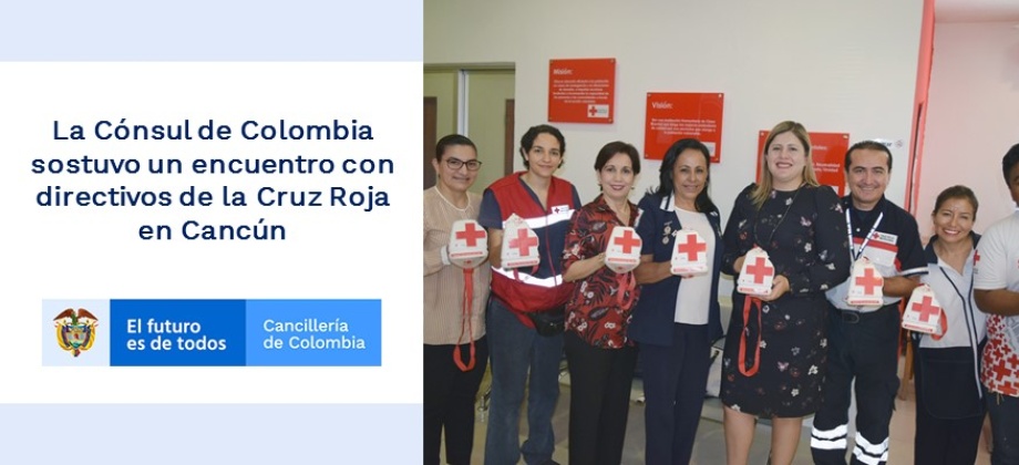 La Cónsul de Colombia sostuvo un encuentro con directivos de la Cruz Roja 