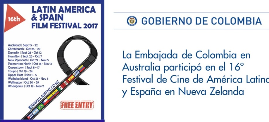 La Embajada de Colombia en Australia participó en el 16º Festival de Cine de América Latina y España 