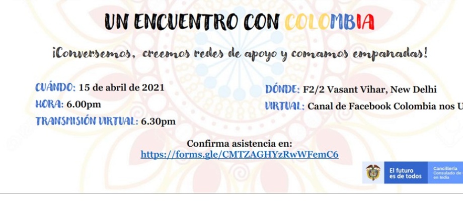 La Embajada de Colombia en India y su sección consular Invitan al Encuentro Consular del 15 de abril 