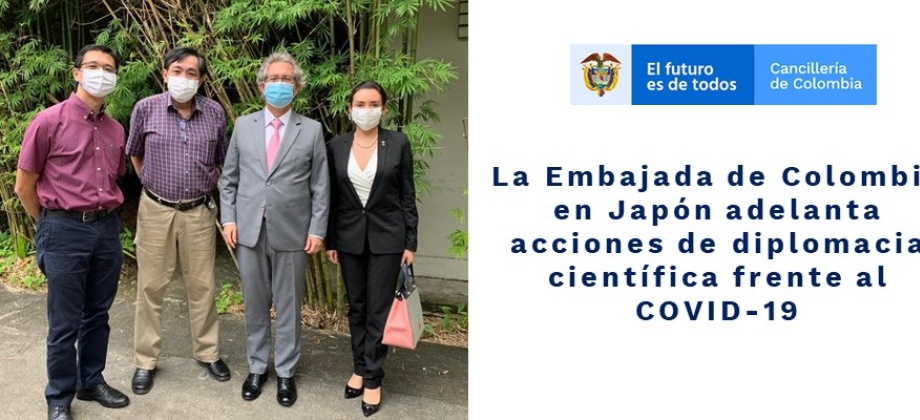 La Embajada de Colombia en Japón adelanta acciones de diplomacia científica frente al COVID