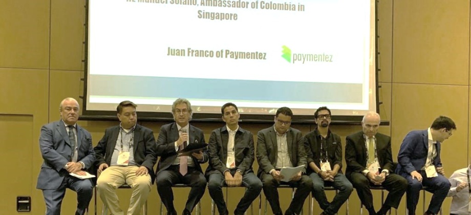 Embajada en Singapur y ProColombia participaron en la cuarta versión del Singapore Fintech Festival