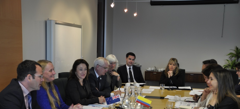 Durante el encuentro se intercambiaron visiones sobre los temas más importantes de la agenda bilateral. Foto: Cancillería.