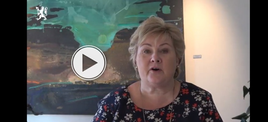 Se publicó la nota: La Primera Ministra de Noruega Erna Solberg se unió a la celebración del Día Internacional del Medio Ambiente