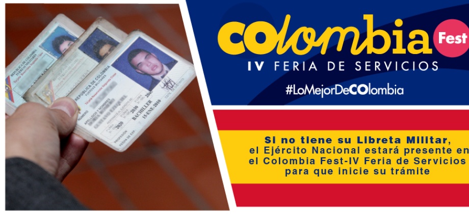 Si no tiene su Libreta Militar, el Ejército Nacional estará presente en el Colombia Fest-IV Feria de Servicios para que inicie su trámite
