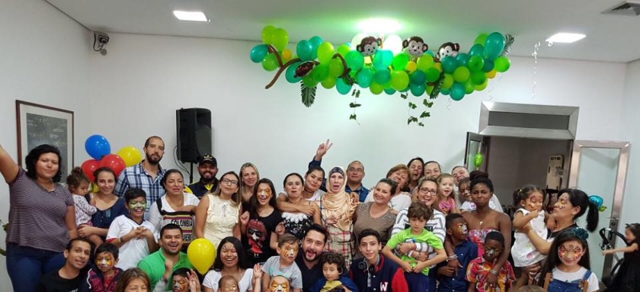 El Consulado de Colombia en Sao Paulo y Colombia Nos Une realizaron el evento “Lo que me une a Colombia” con la participación de 48 niños connacionales