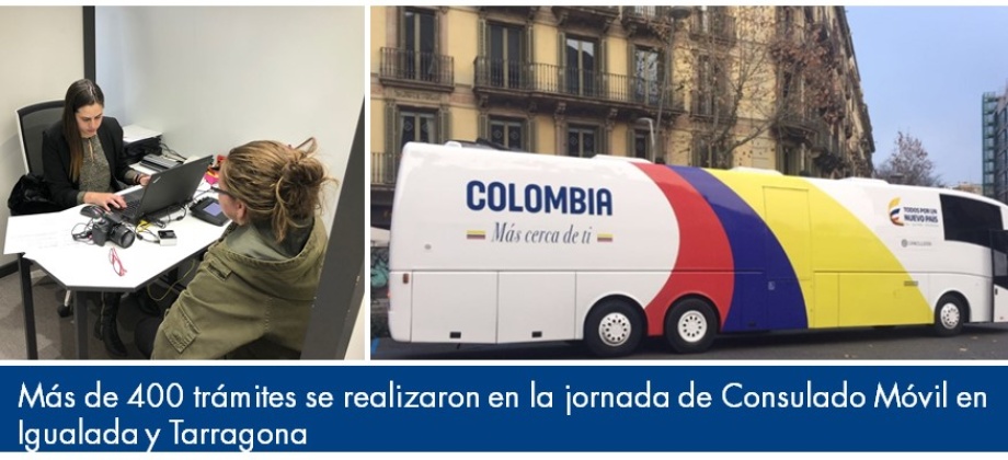 Más de 400 trámites se realizaron en la jornada de Consulado Móvil en Igualada y Tarragona en 2018