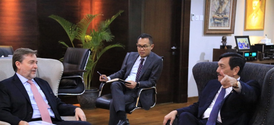 Avances de Colombia en materia de seguridad y turismo: tema de la reunión entre el Embajador de Colombia y el Ministro Coordinador Asuntos Marítimos de Indonesia