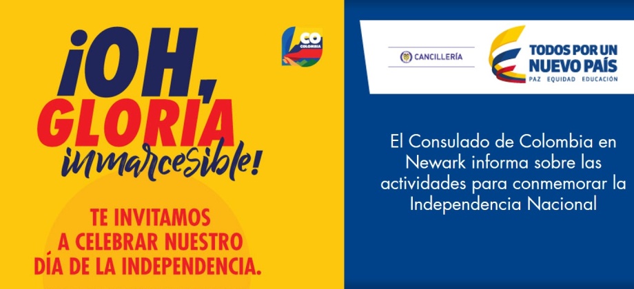 El Consulado de Colombia en Newark informa sobre las actividades para conmemorar la Independencia Nacional