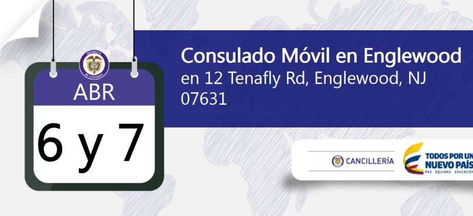 El Consulado de Colombia en Newark estará con su unidad móvil en Englewood los días 6 y 7 de abril